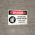 Danger: Do Not Look Electric Arc It Will Hurt Your Eyes Landscape with Icon - Wall Sign