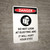 Danger: Do Not Look Electric Arc It Will Hurt Your Eyes Portrait with Icon - Wall Sign