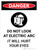 Danger: Do Not Look Electric Arc It Will Hurt Your Eyes Portrait with Icon - Wall Sign