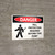 Danger: Fall Protection Required Beyond This Point Landscape with Icon - Wall Sign