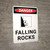 Danger: Falling Rocks Portrait with Icon - Wall Sign
