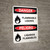 Danger: Flammable Liquids Bilingual Spanish with Icons - Wall Sign