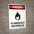 Danger: Flammable Materials Portrait with Icon - Wall Sign