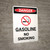 Danger: Gasoline No Smoking Portrait Portrait with Icon - Wall Sign