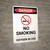 Danger: Hazard No Smoking Oxygen Use Portrait with Icon - Wall Sign