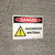 Danger: Hazardous Material Landscape with Icons - Wall Sign