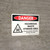 Danger: Hazardous Waste Storage Area Keep Out Landscape with Icon - Wall Sign