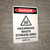 Danger: Hazardous Waste Storage Area Keep Out Portrait with Icon - Wall Sign