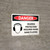 Danger: Hearing Protection Required When Band Playing Landscape with Icon - Wall Sign