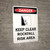 Danger: Keep Clear Rockfall Risk Portrait with Icon - Wall Sign