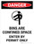 Danger: Bins Are A Confined Space Portrait with Icon - Wall Sign