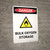 Danger: Bulk Oxygen Storage Portrait With Icon - Wall Sign