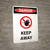 Danger: Keep Away Portrait with Icon - Wall Sign