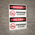 Danger: Propane No Smoking Bilingual Spanish with Icons - Wall Sign