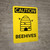 Caution: Beehives Portrait With Icons - Wall Sign