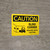 Caution: Blind Corner Landscape with Icon - Wall Sign