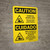 Caution: Chemical Mixing Area PPE Required With Icons - Wall Sign
