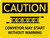 Caution: Conveyor May Start Without Warning Landscape With Icon - Wall Sign