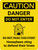 Caution: Do Not Enter Honeybees Sting To Defend Their Hives With Icon - Wall Sign