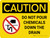 Caution: Do Not Pour Chemicals Down Drain Landscape - Wall Sign
