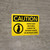Caution: Expectant Mothers Must Avoid X-Rays or Nitrous Oxide Landscape With Icon - Wall Sign