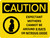 Caution: Expectant Mothers Must Avoid X-Rays or Nitrous Oxide Landscape With Icon - Wall Sign