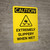 Caution: Extremely Slippery When Wet Portrait With Icon - Wall Sign