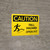 Caution: Fall Hazard Open Pit Landscape With Icon - Wall Sign