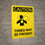 Caution: Fumes May Be Present Portrait With Icon - Wall Sign