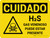 Caution: H2S Poisonous Gas May Be Present Spanish Landscape With Icon - Wall Sign