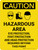Caution: Hazardous Area Eye Foot Head Protection Required Portrait With Icons - Wall Sign