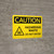 Caution: Hazardous Waste Do Not Enter Landscape With Icon - Wall Sign