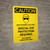 Caution: High Intensity UV Light Eye Protection Required Portrait With Icon - Wall Sign