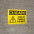 Caution: Hot Work Area Spanish Landscape With Icon - Wall Sign