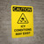 Caution: Icy Conditions May Exist Portrait With Icon - Wall Sign