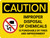 Caution: Improper Disposal of Chemicals Landscape With Icon - Wall Sign