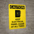 Caution: Keep Electrical Panel Clear at all Times Portrait With Icon - Wall Sign