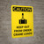 Caution: Keep Out From Under Crane Loads Portrait With Icon - Wall Sign