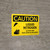 Caution: Liquid Nitrogen Gloves and Face Shield Required Landscape With Icons - Wall Sign