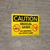 Caution: Medical Gases No Smoking Landscape With Icons - Wall Sign