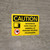 Caution: Microwave Oven Could be Harmful to Persons Wearing Pacemakers Landscape With Icons - Wall Sign