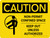 Caution: Non Permit Confined Space Keep Out Unless Authorized Landscape With Icon - Wall Sign
