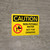 Caution: Non Potable Water Not For Drinking Landscape With Icon - Wall Sign