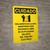 Caution: Electrical Panel Keep Clear Spanish Portrait With Icon - Wall Sign