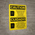 Caution: NEC Require Panel Be Kept Clear Bilingual Spanish With Icon - Wall Sign