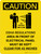 Caution: Regulations Electrical Panel 42 Inches Portrait With Icon - Wall Sign