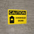 Caution: Overhead Work Landscape With Icon - Wall Sign