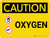 Caution: Oxygen Landscape With Icon - Wall Sign