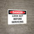 Danger: Lock Out Before Servicing - Wall Sign