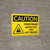 Caution: Pedestrians Watch Out For Lift Trucks Landscape With Icon - Wall Sign